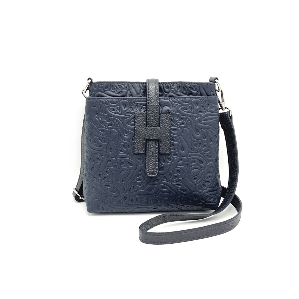 Wholesaler Suie Valentini - Printed leather shoulder bag, Made in Italy, art. 112608
