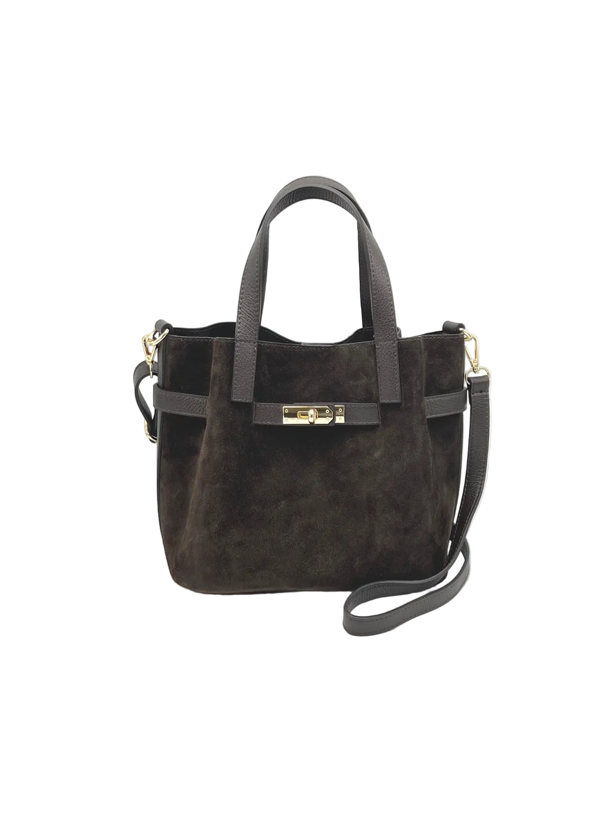 Wholesaler Suie Valentini - Suede and Genuine Leather shoulder bag with strap