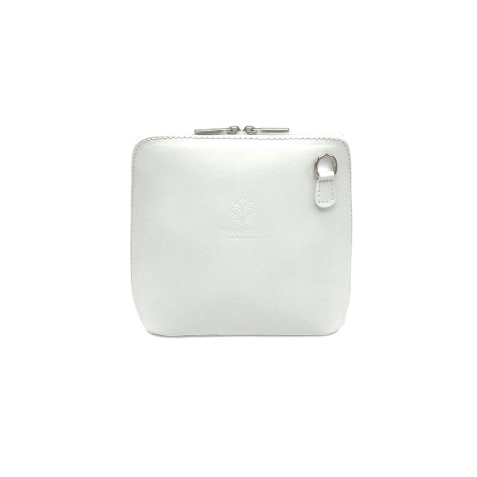 Mayorista Suie Valentini - Bolso de hombro, en cuero real, hecho en Italia