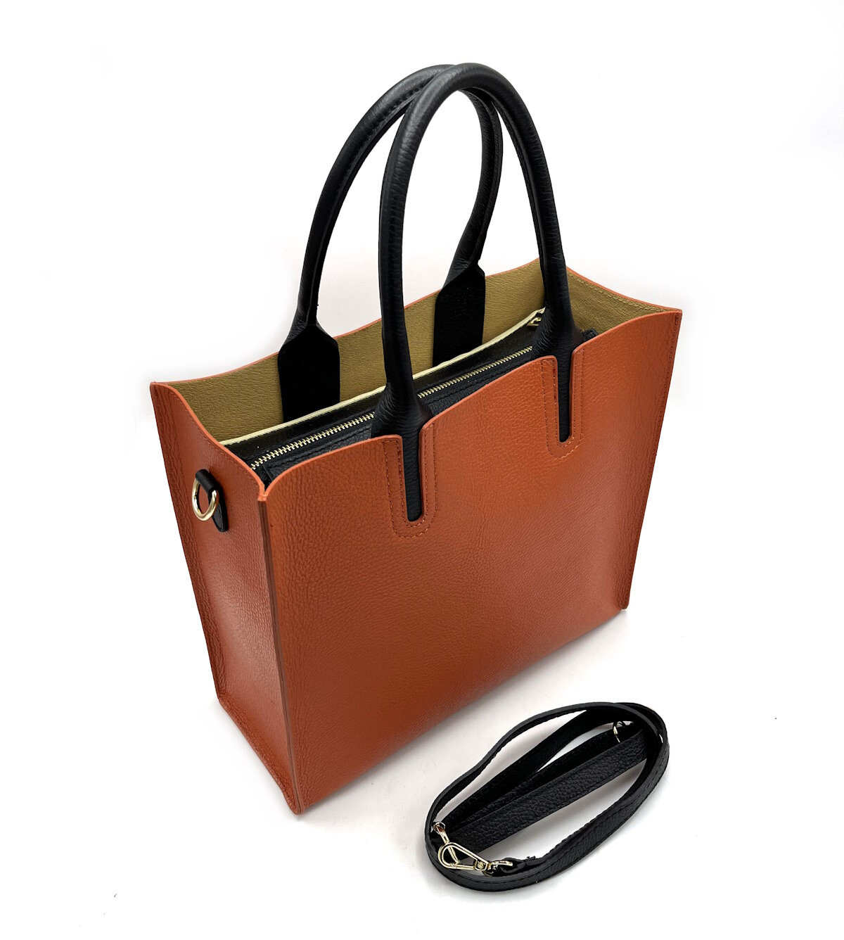 Wholesaler Suie Valentini - Women's genuine leather shoulder bag, made in Italy