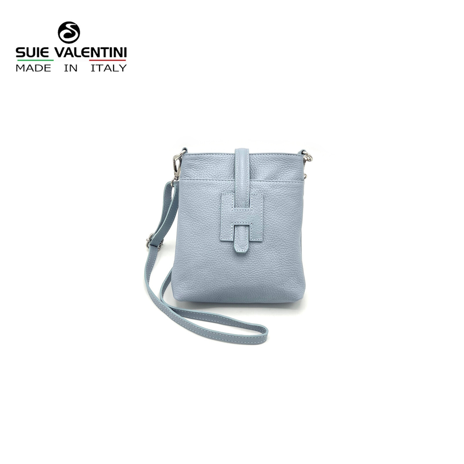 Wholesaler Suie Valentini - Crossbody bag in genuine leather, small size, Made in Italy, art. 112614