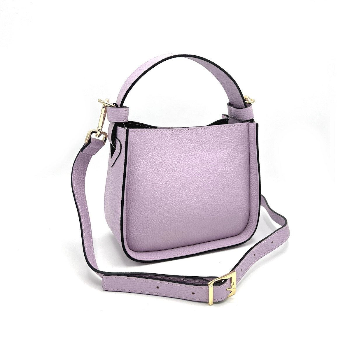 Mayorista Suie Valentini - Bolso de cuero genuino, hecho en Italia