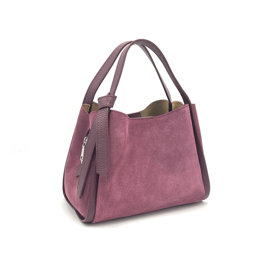 Grossiste Suie Valentini - Sac en daim avec bandoulière, Fabriqué en Italie, art. 112638