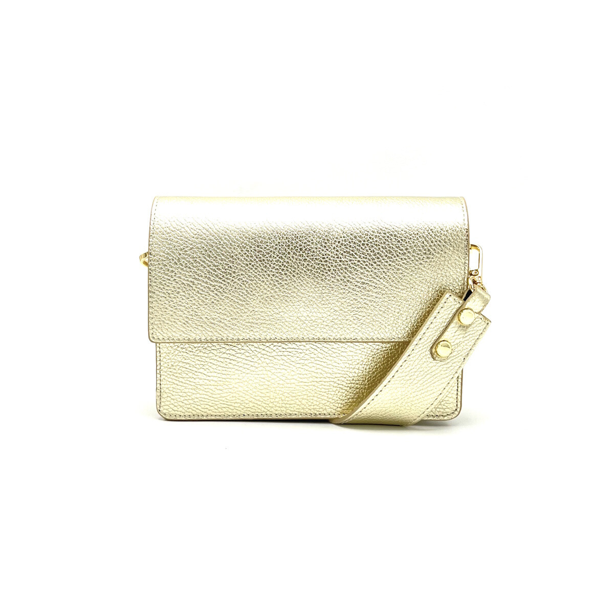 Wholesaler Suie Valentini - Laminated leather shoulder bag, Made in Italy