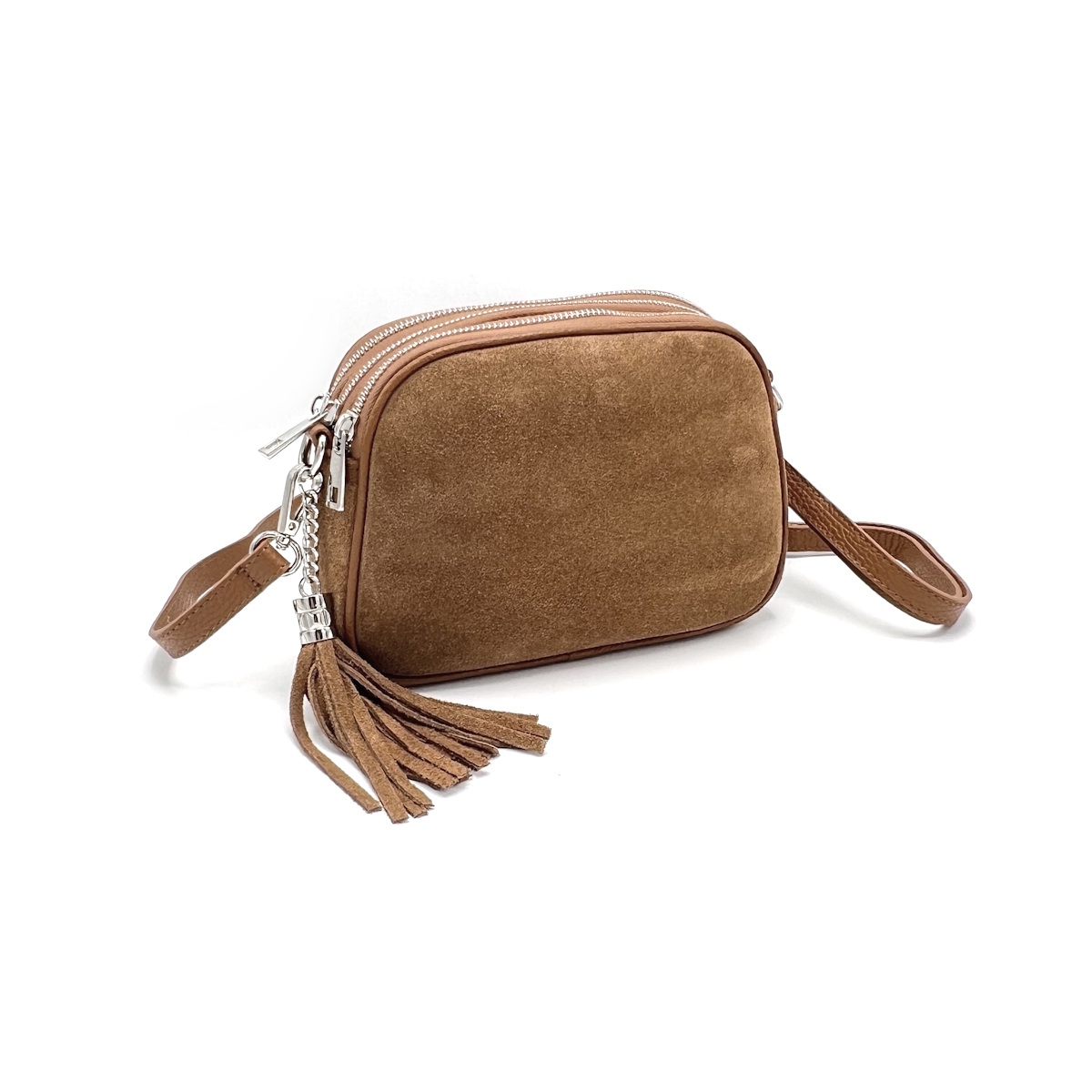 Wholesaler Suie Valentini - Suede leather shoulder bag, Made in Italy, art. 112635