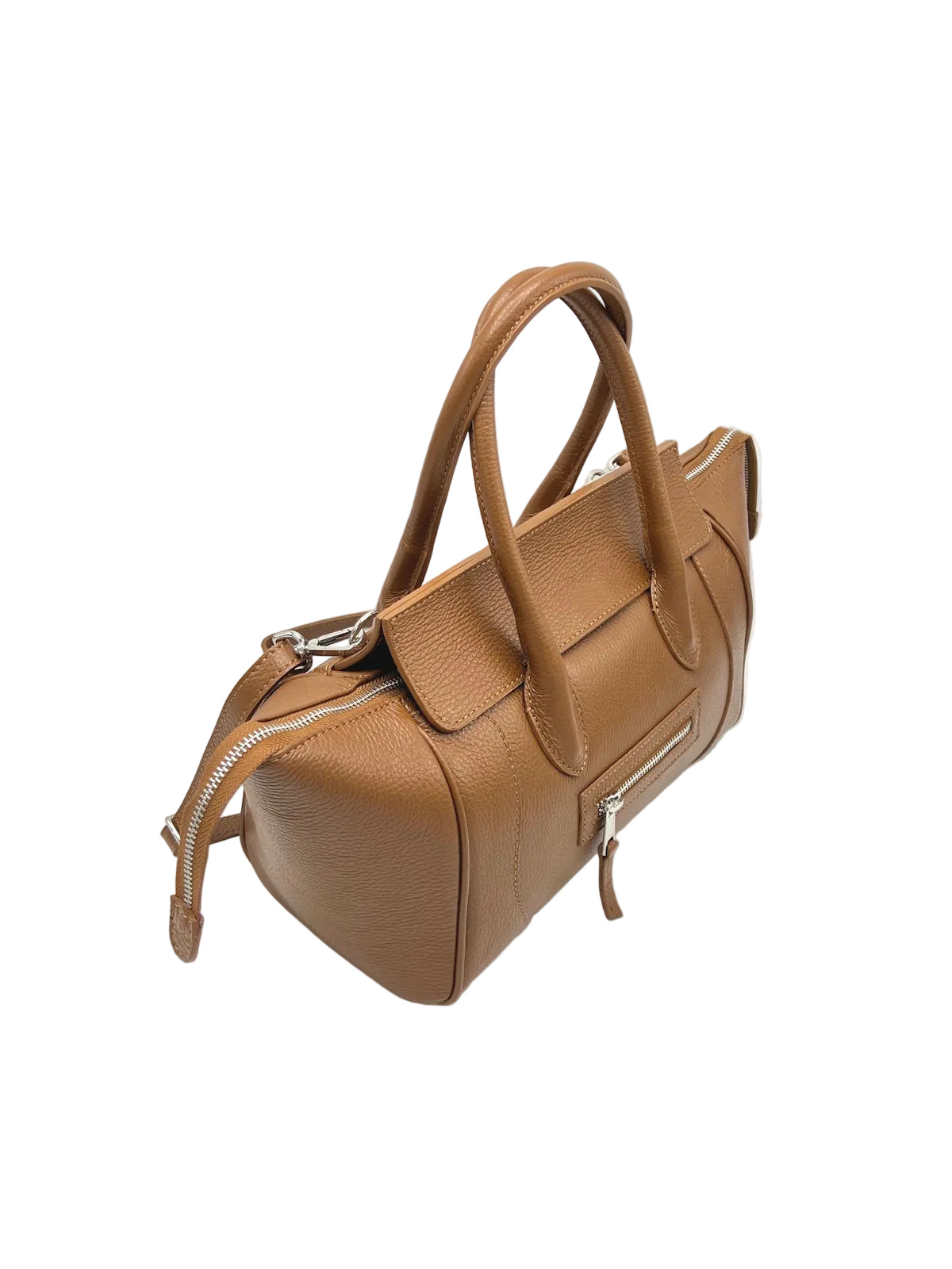 Grossista Suie Valentini - Borsa da donna in vera pelle con tracolla, Made in Italy
