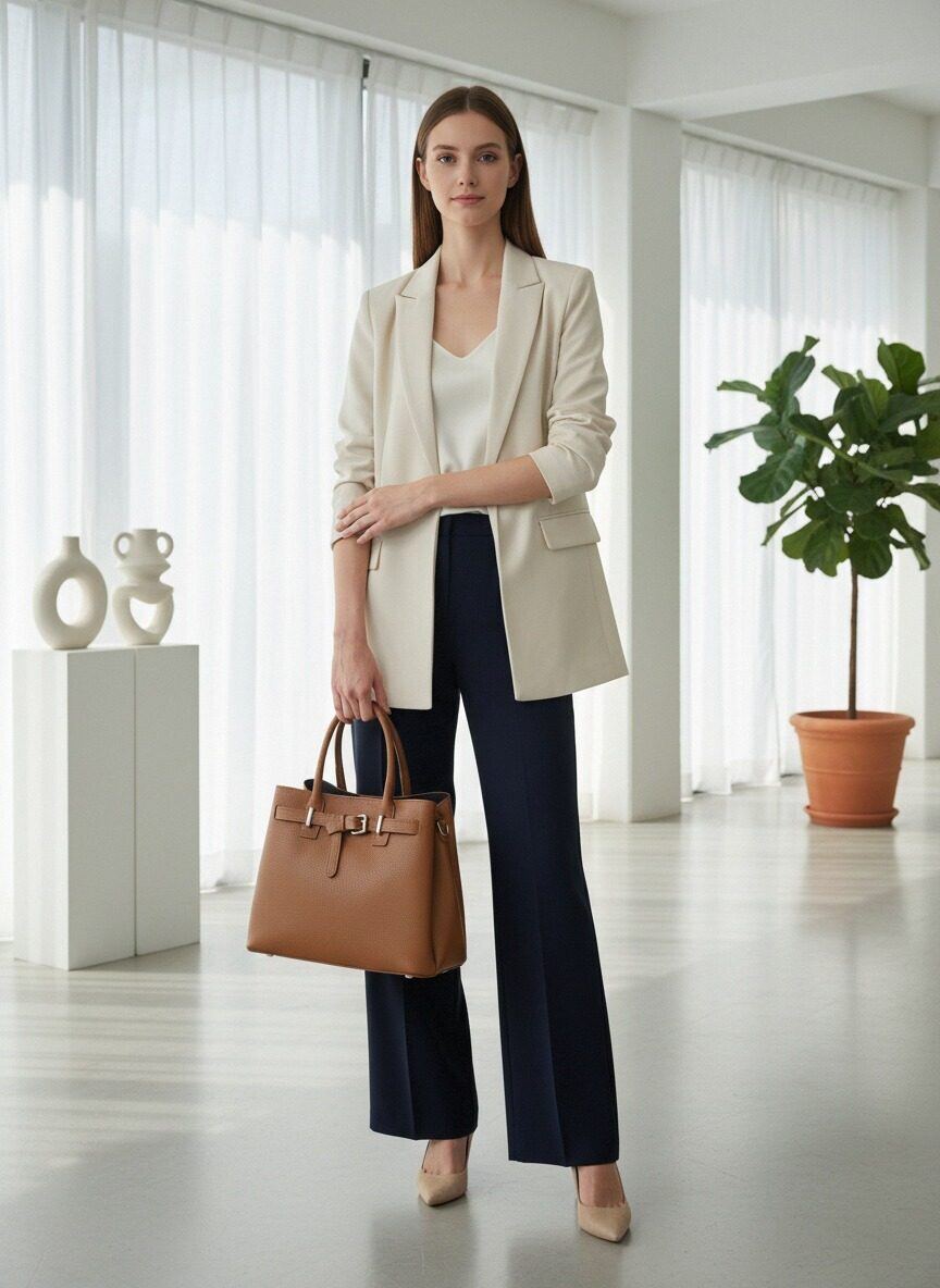 Wholesaler Suie Valentini - Women's genuine leather handbag with removable shoulder strap