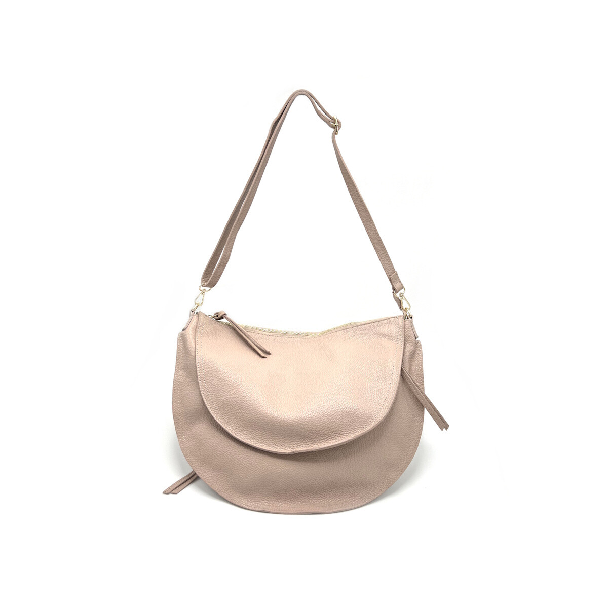Wholesaler Suie Valentini - Genuine leather hobo bag, Made in Italy, Big size