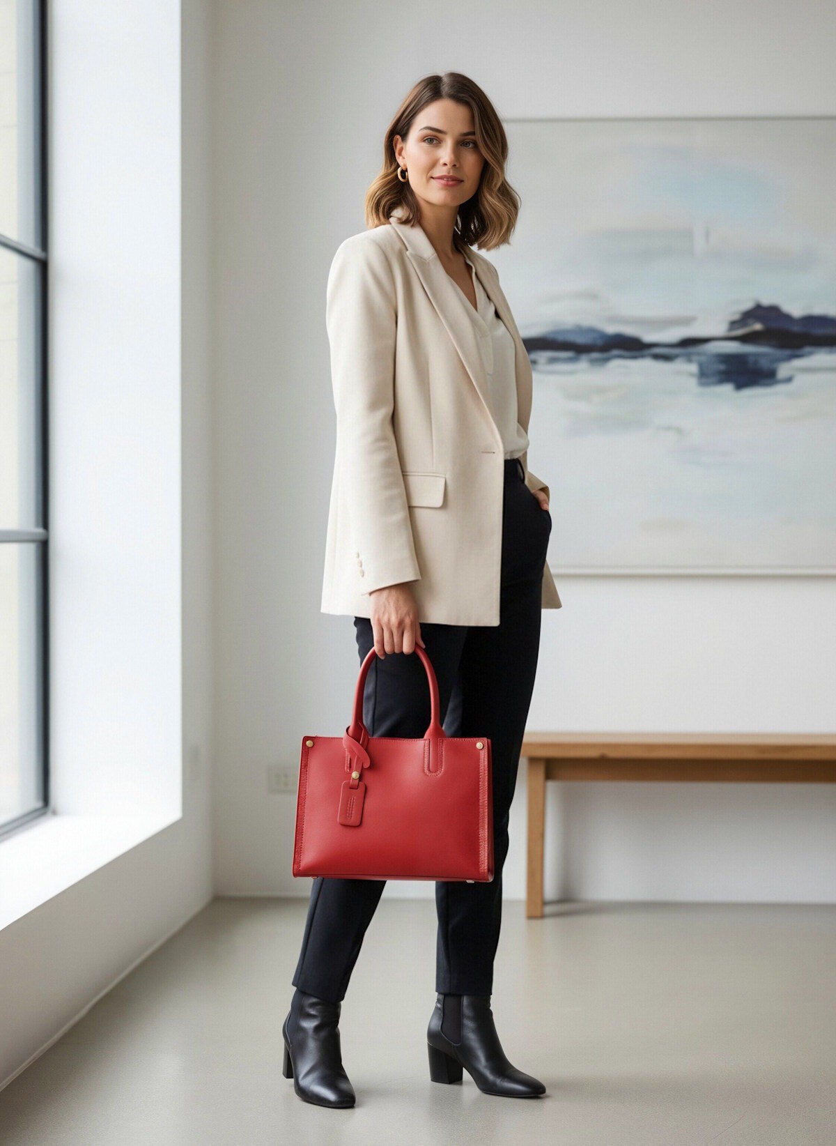 Grossista Suie Valentini - Borsa da donna in vera pelle con tracolla, Made in Italy