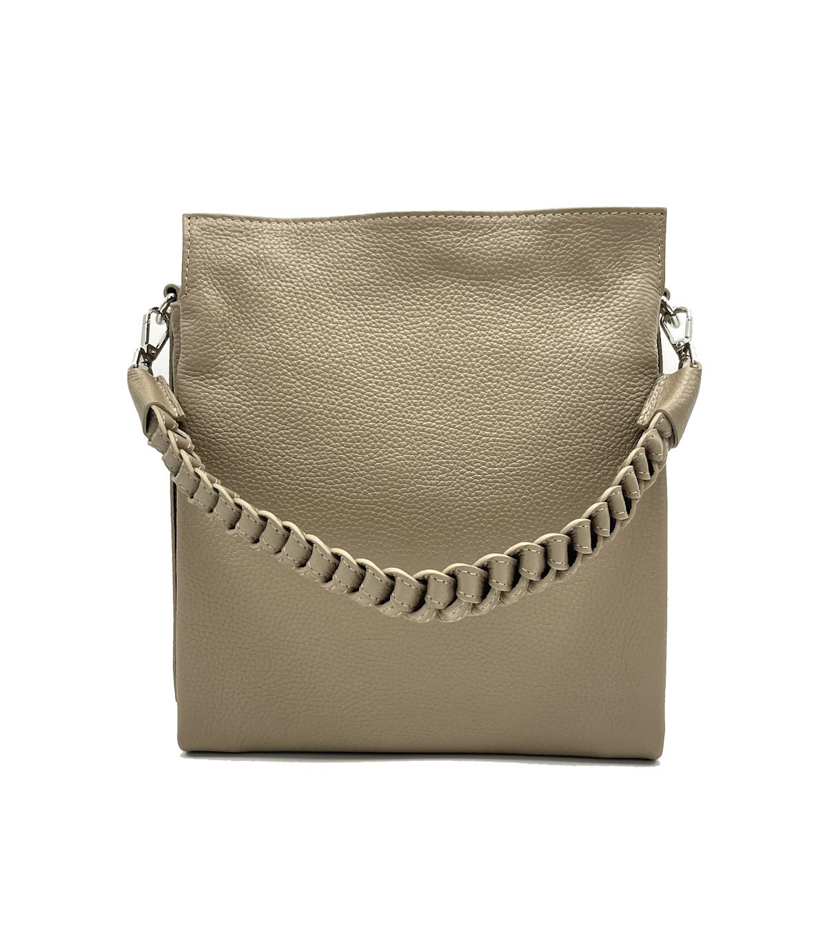 Grossista Suie Valentini - Borsa a tracolla in vera pelle, da donna, Made in Italy