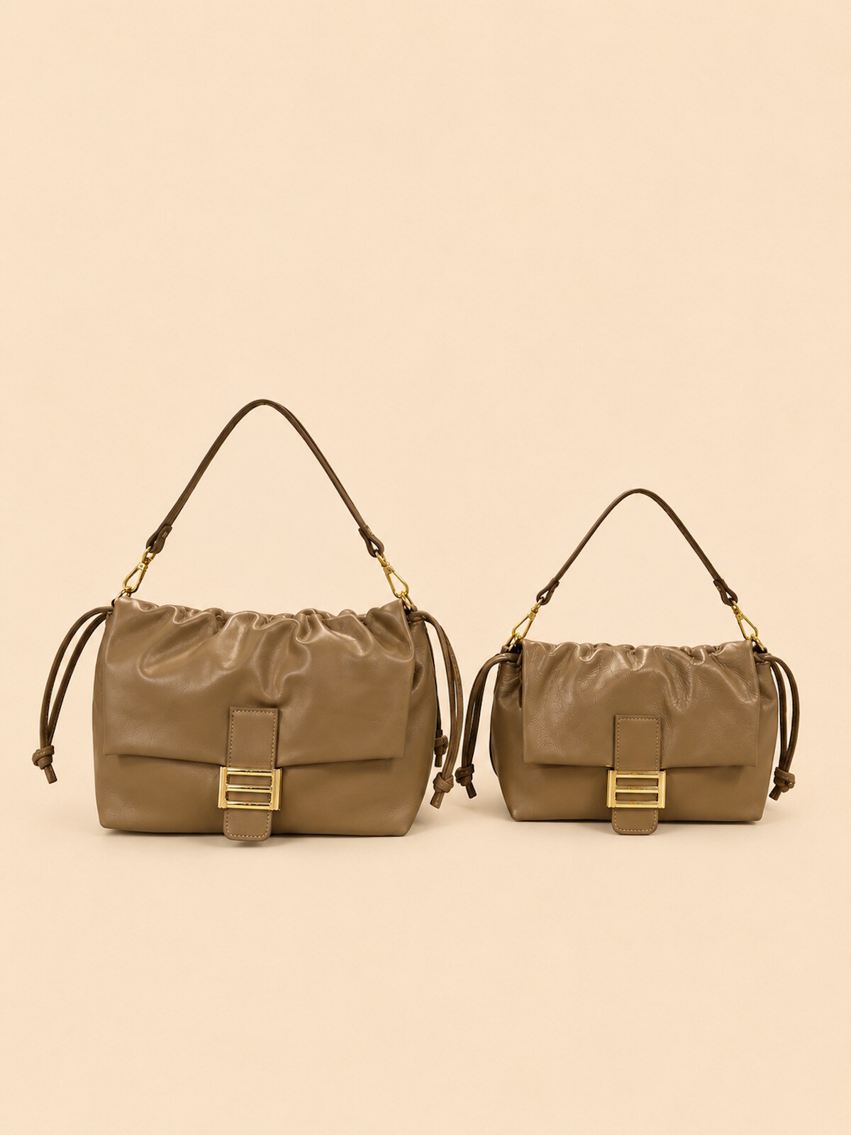Wholesaler Suie Valentini - Genuine Leather Shoulder Bag with 2 straps