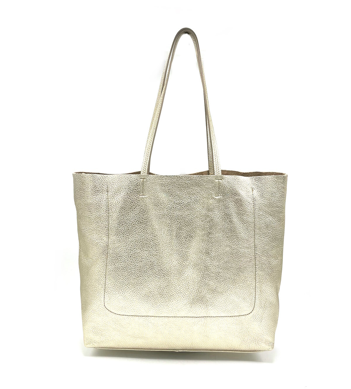 Wholesaler Suie Valentini - Shopping bag in real leather, for women, Made in Italy