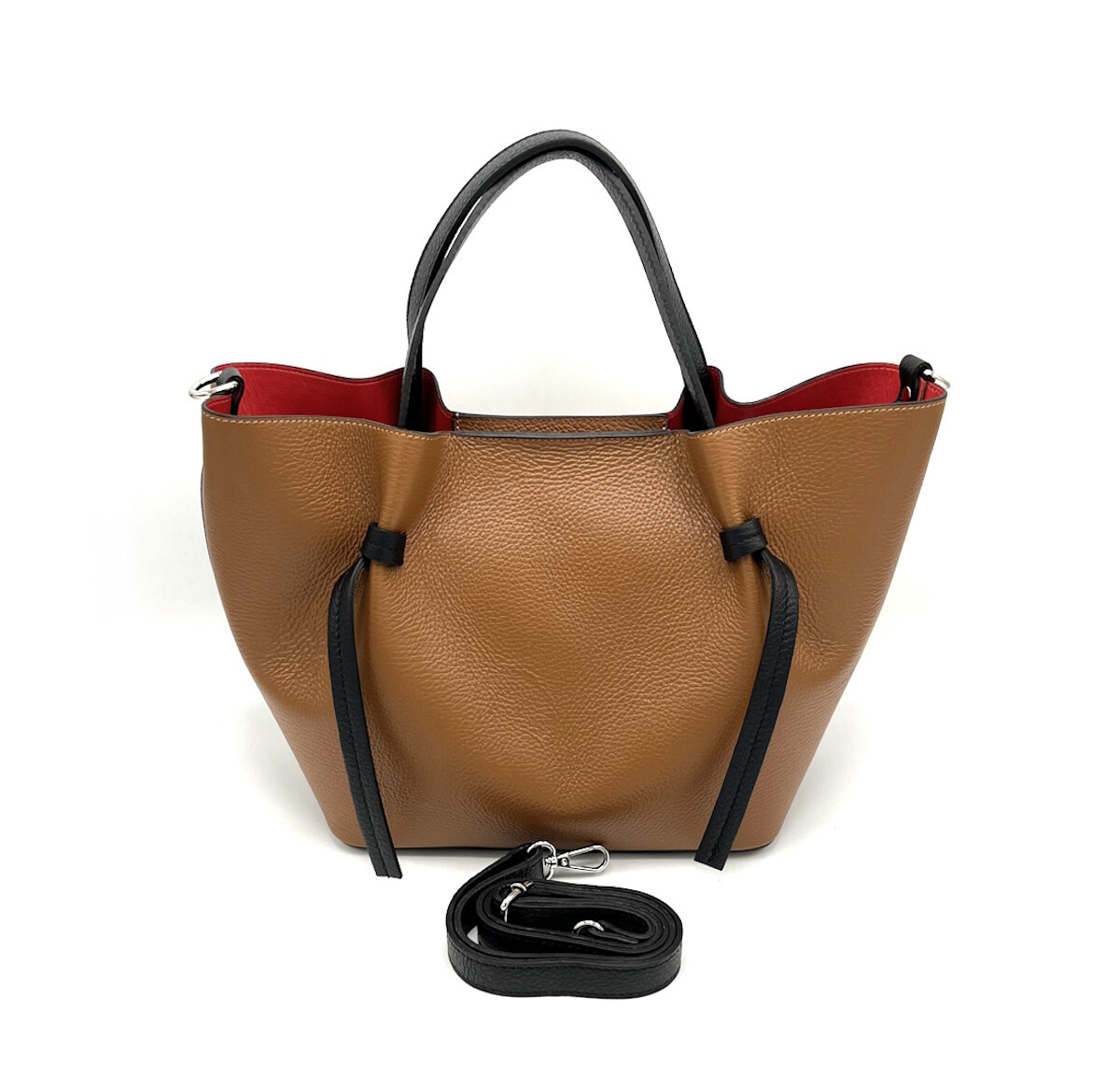 Wholesaler Suie Valentini - Tote bag in real leather, Made in Italy