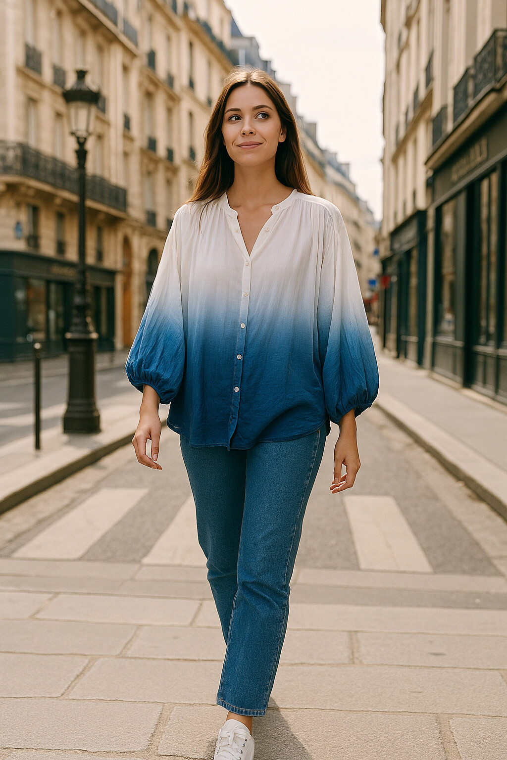 Wholesaler Suit.e - Tie and Dye blouse in cotton