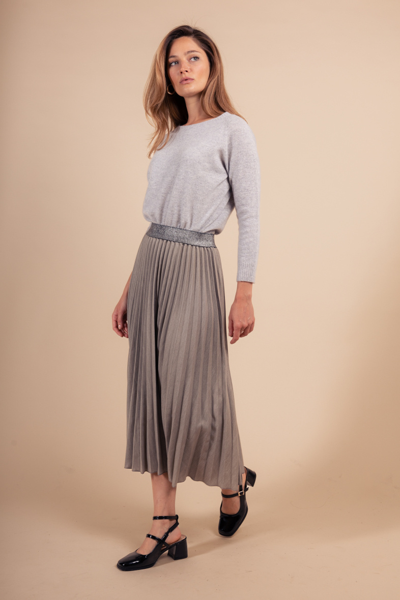 DESIGN - Chemise décontractée texturée avec col à revers - Beige