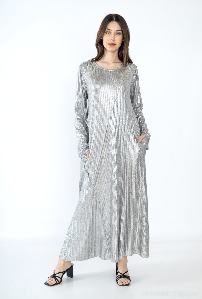 Mayorista Suit.e - Vestido plateado
