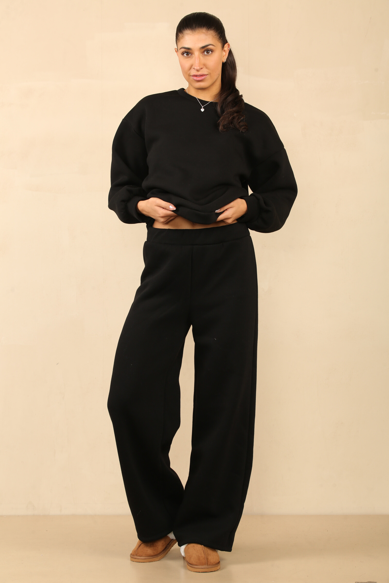 Mayorista Sumel - Conjunto top oversize y pantalón ancho cómodo Ref-23-191