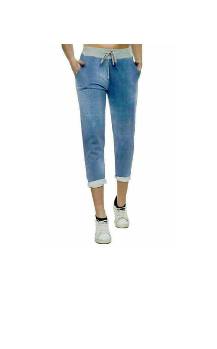 Wholesaler Sumel - Women’s Pantaloon Fabric Denim style jogging pants Pattern PLAIN-PYJ