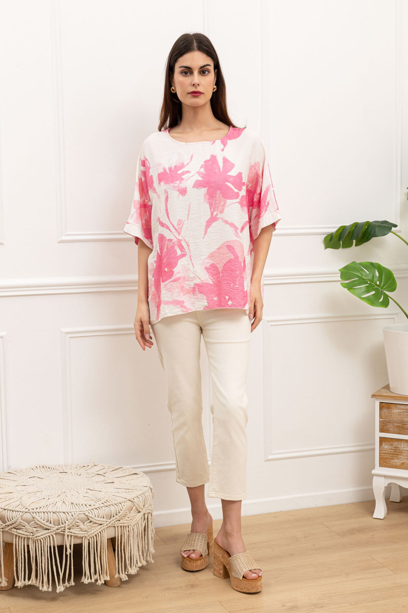 Grossiste Sun Love - Blouse à imprimée fleur