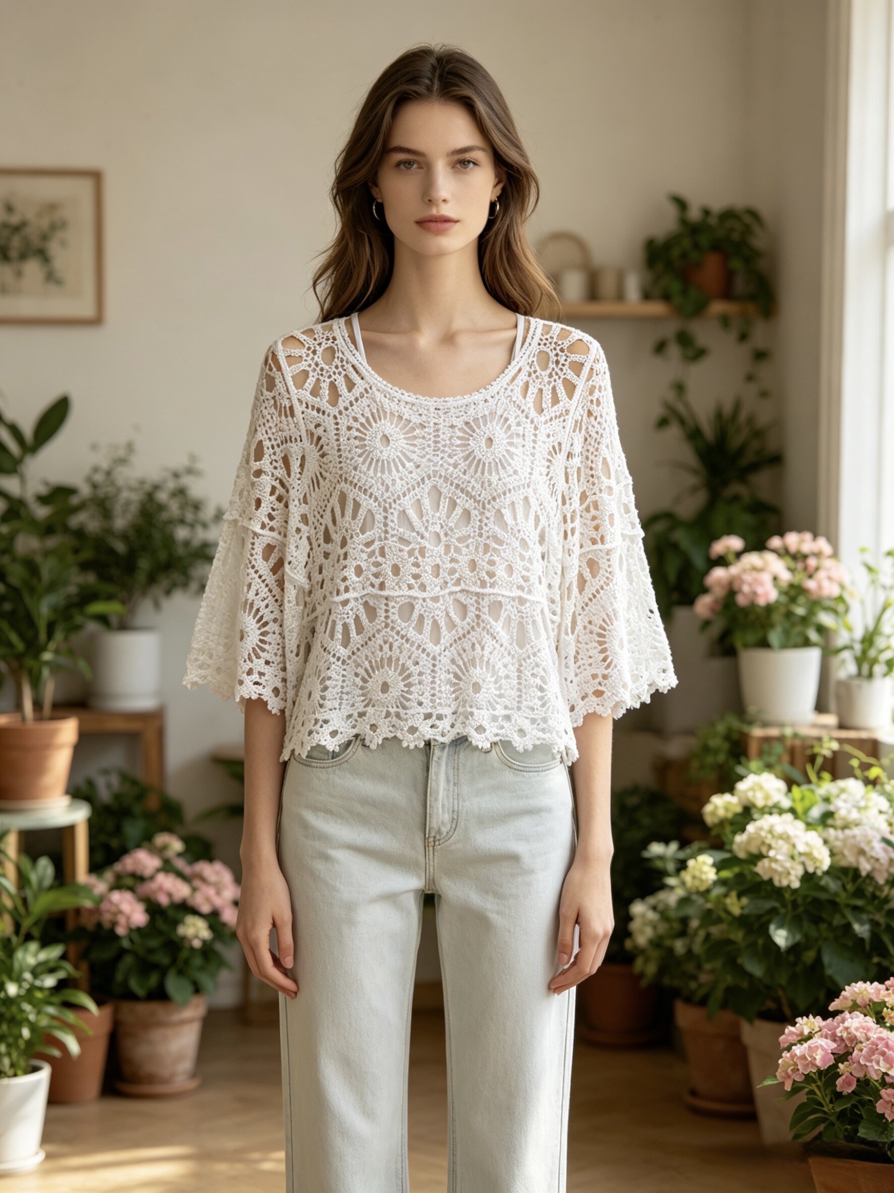 Großhändler Sun Love - Spitzenoberteil mit Tanktop