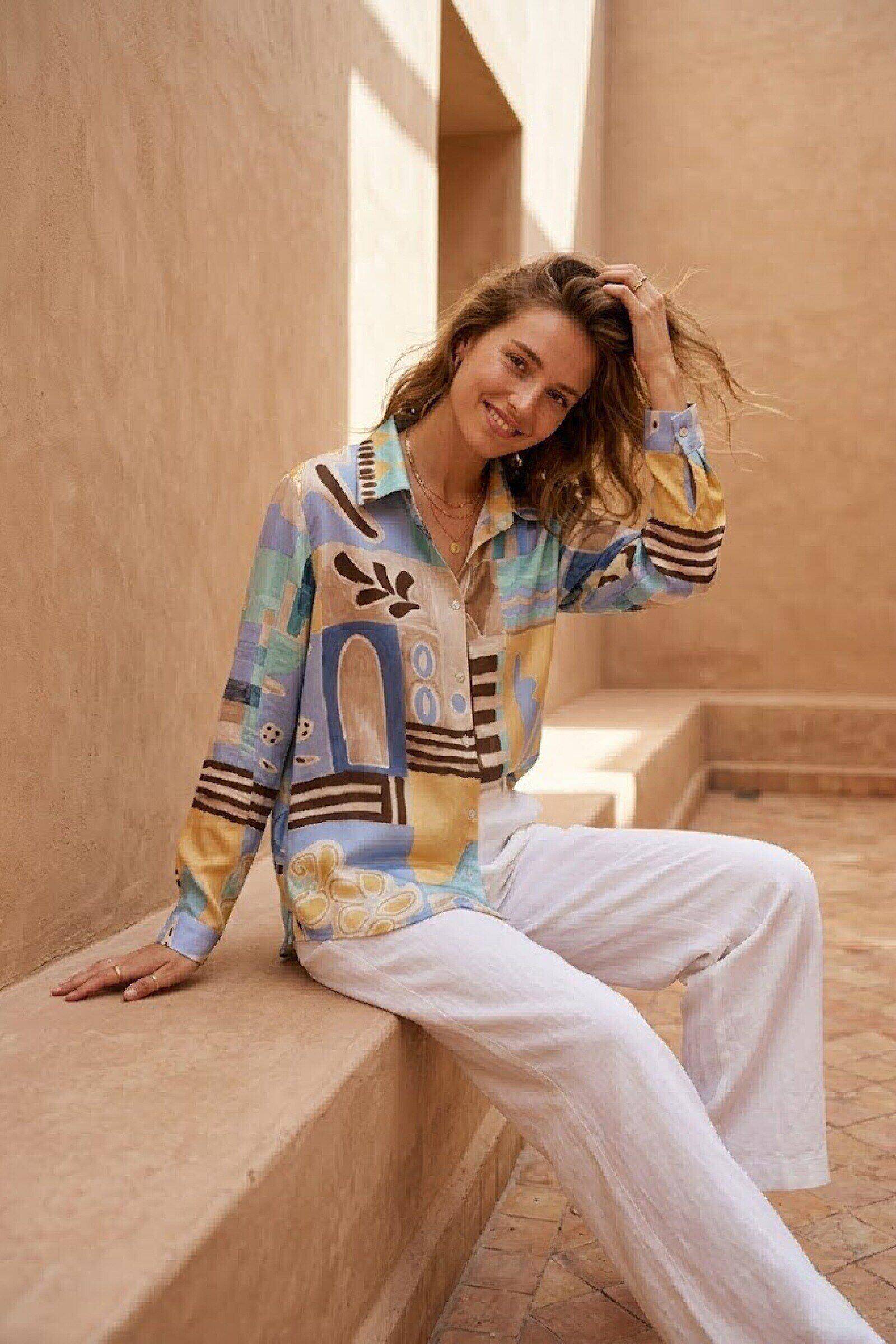 Grossista Sunny Studio - Camicia stampata da donna