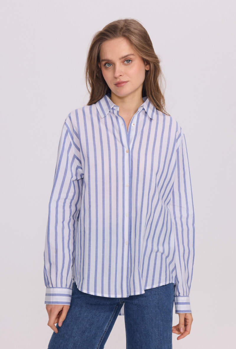 Grossiste Sunny Studio - Chemise à rayures classiques