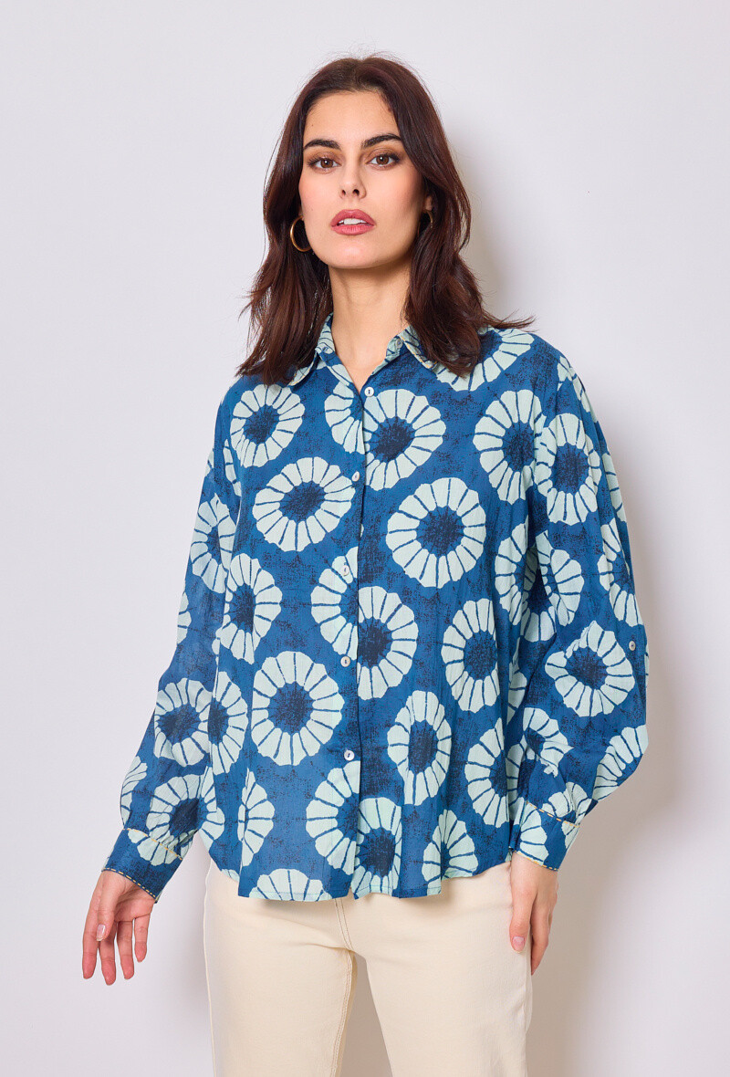 Grossiste Sunny Studio - Chemisier Femme Imprimé Floral