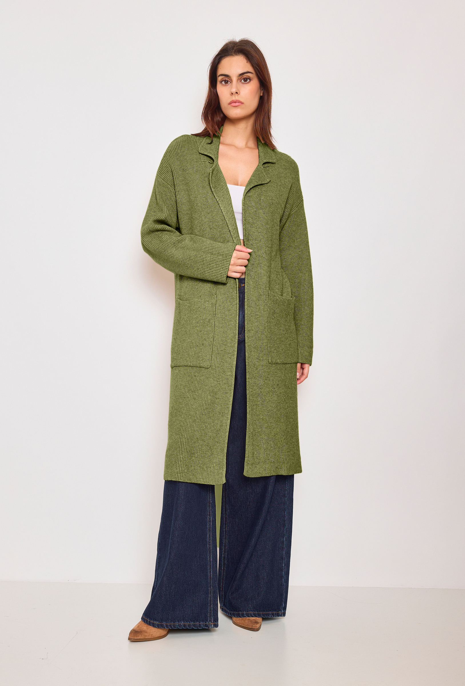Grossiste Sunny Studio - Veste oversize à col et poches