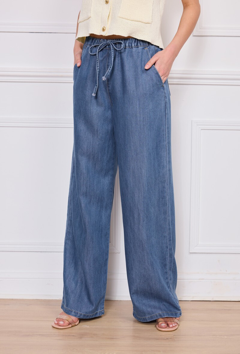 Wholesaler Sunny Studio - Wide denim trousers