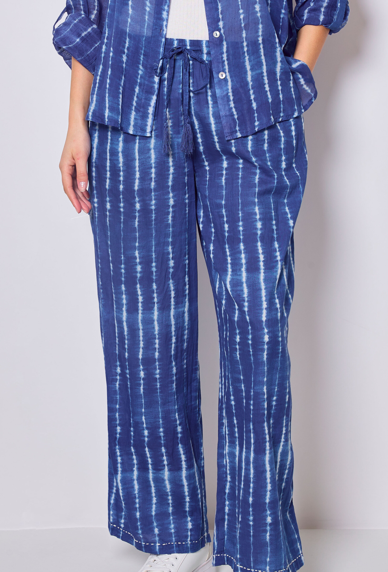 Grossiste Sunny Studio - Pantalon fluide à la taille élastique