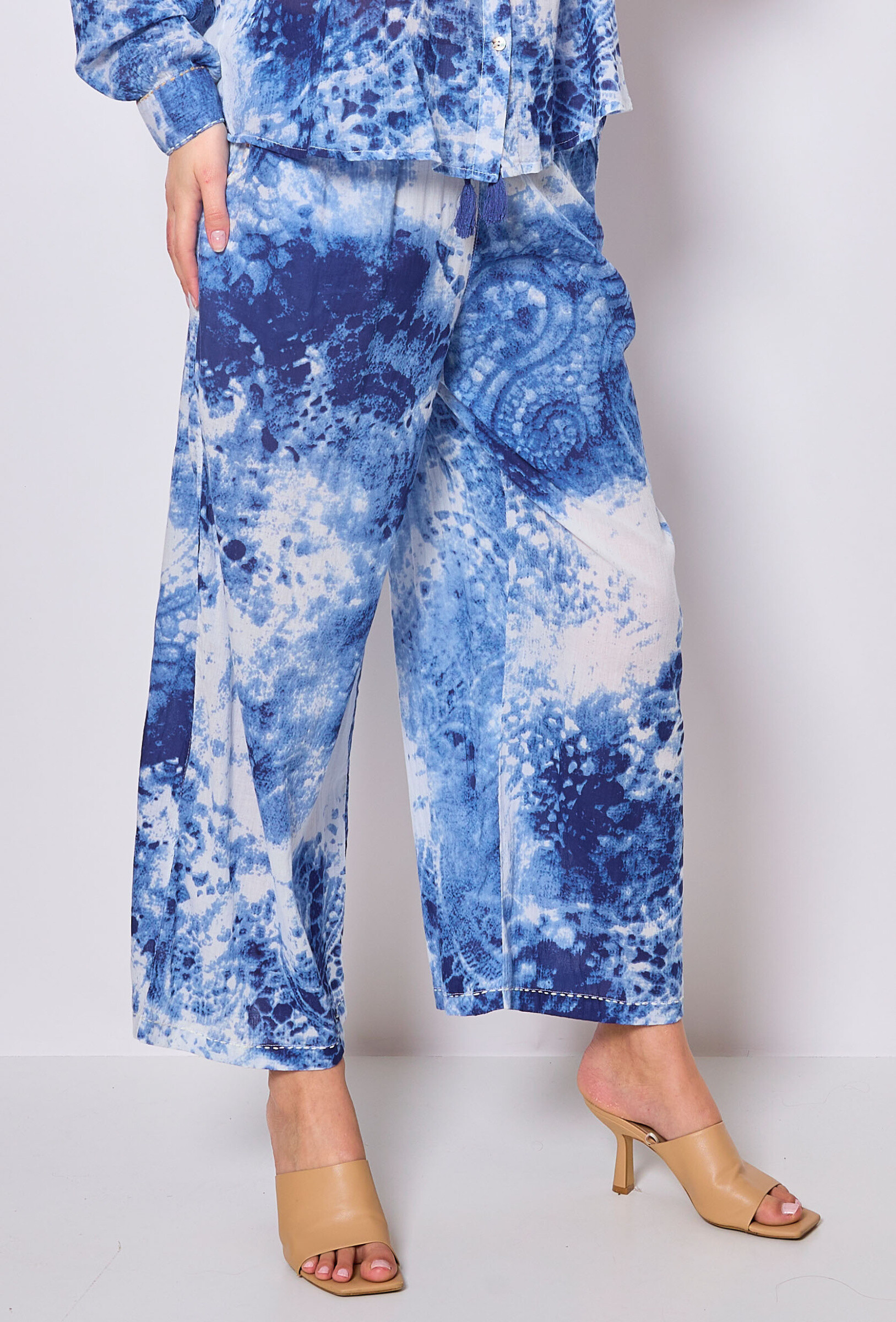 Grossiste Sunny Studio - Pantalon fluide à imprimé