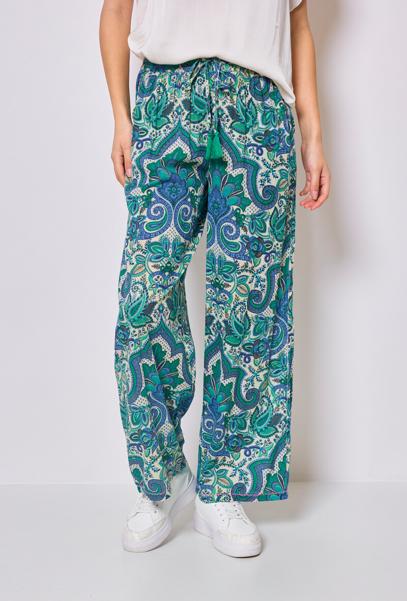Grossiste Sunny Studio - Pantalon fluide à imprimé floral