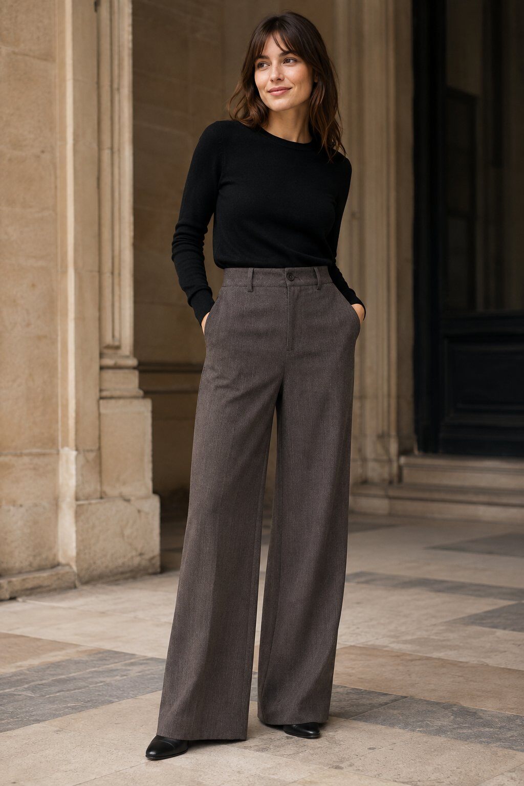 Grossiste Sunny Studio - Pantalon large tailleur