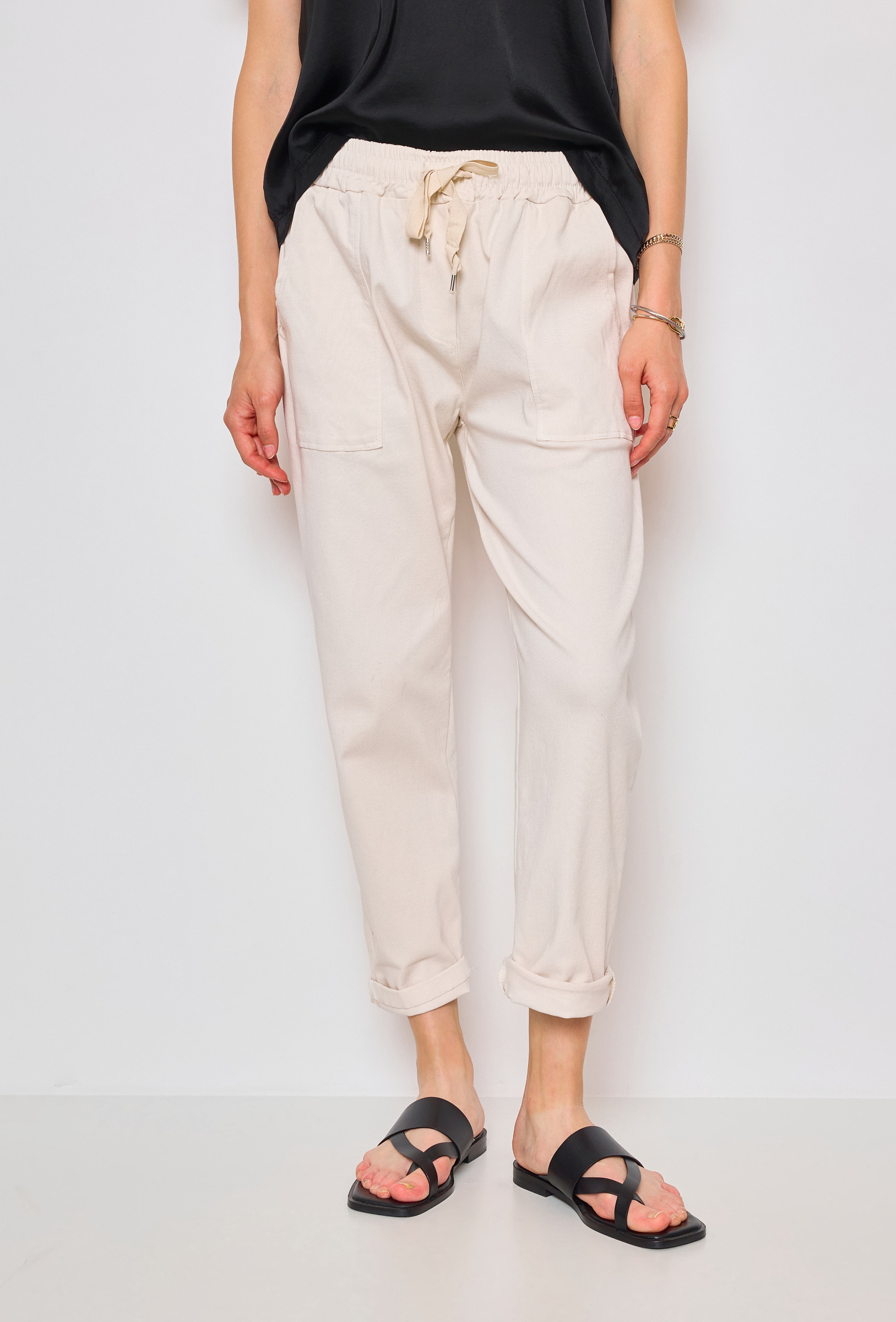 Wholesaler Sunny Studio - Loose-fit pants with elastic waistband