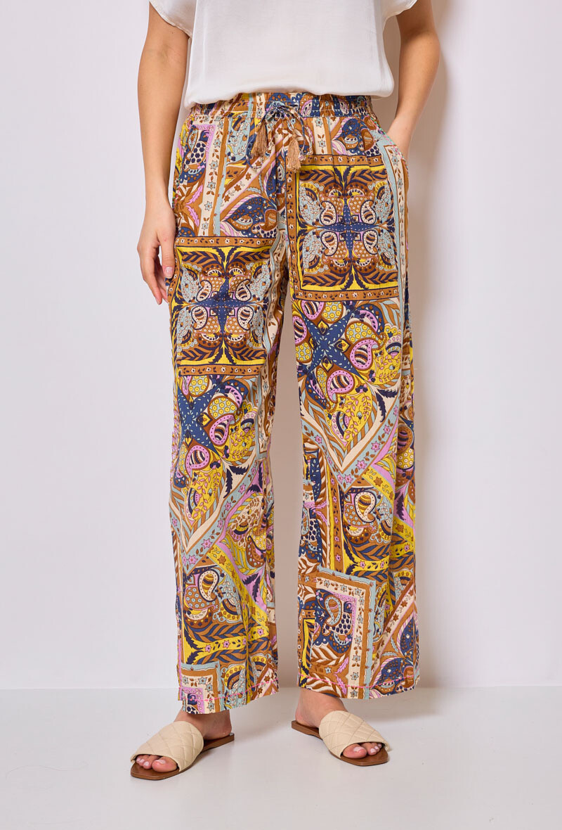 Grossiste Sunny Studio - Pantalon ample à motifs