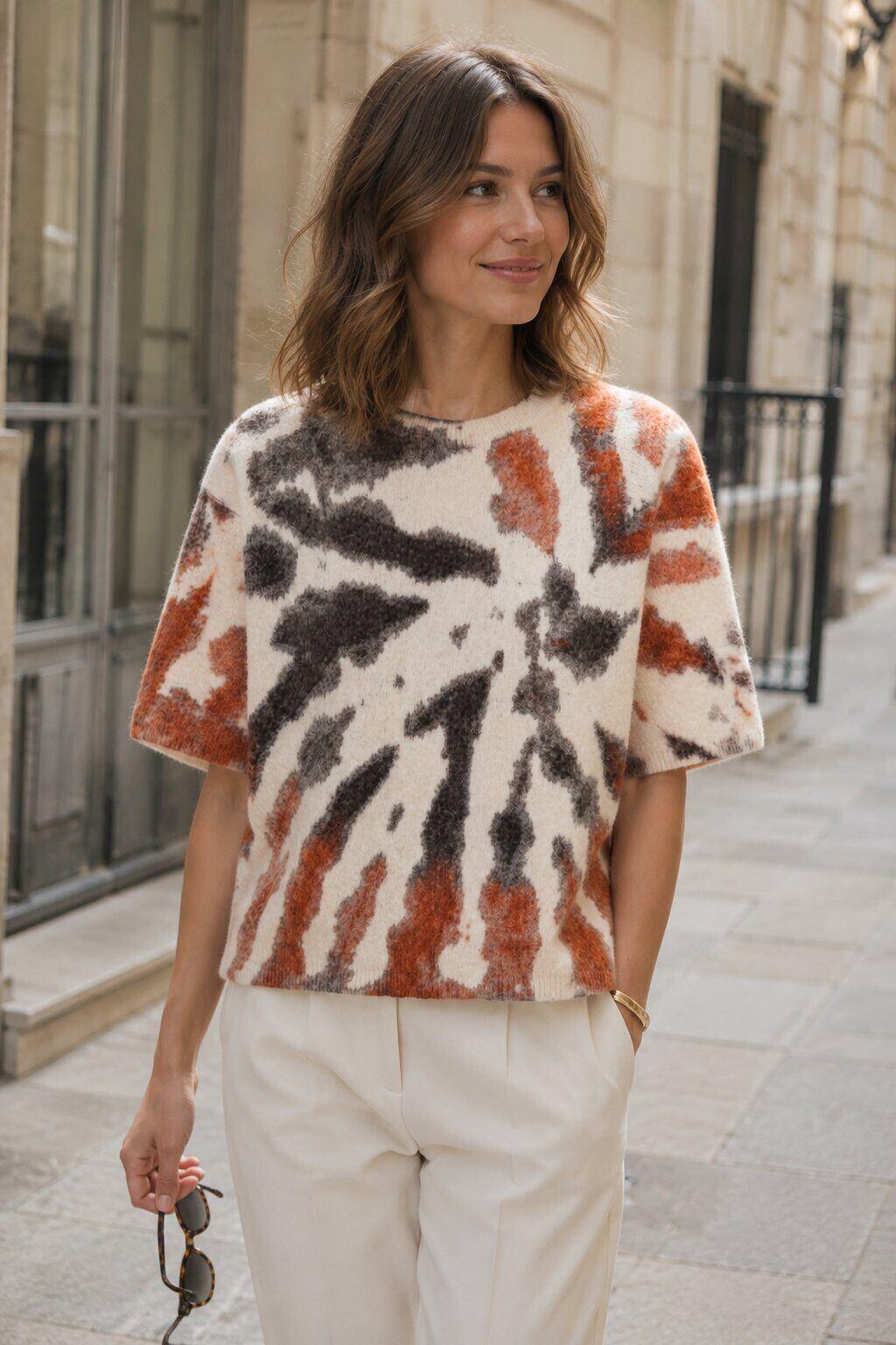 Mayorista Sunny Studio - Suéter con estampado tie-dye