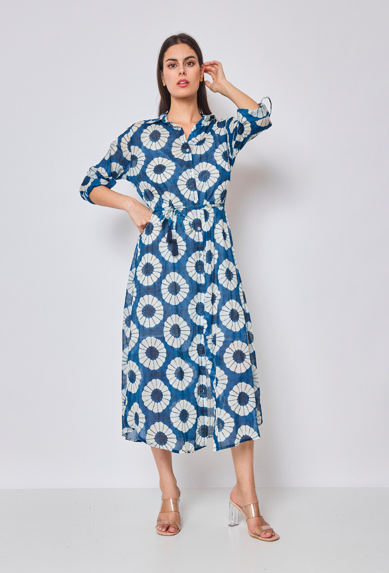 Mayorista Sunny Studio - Vestido Largo con Estampado Floral