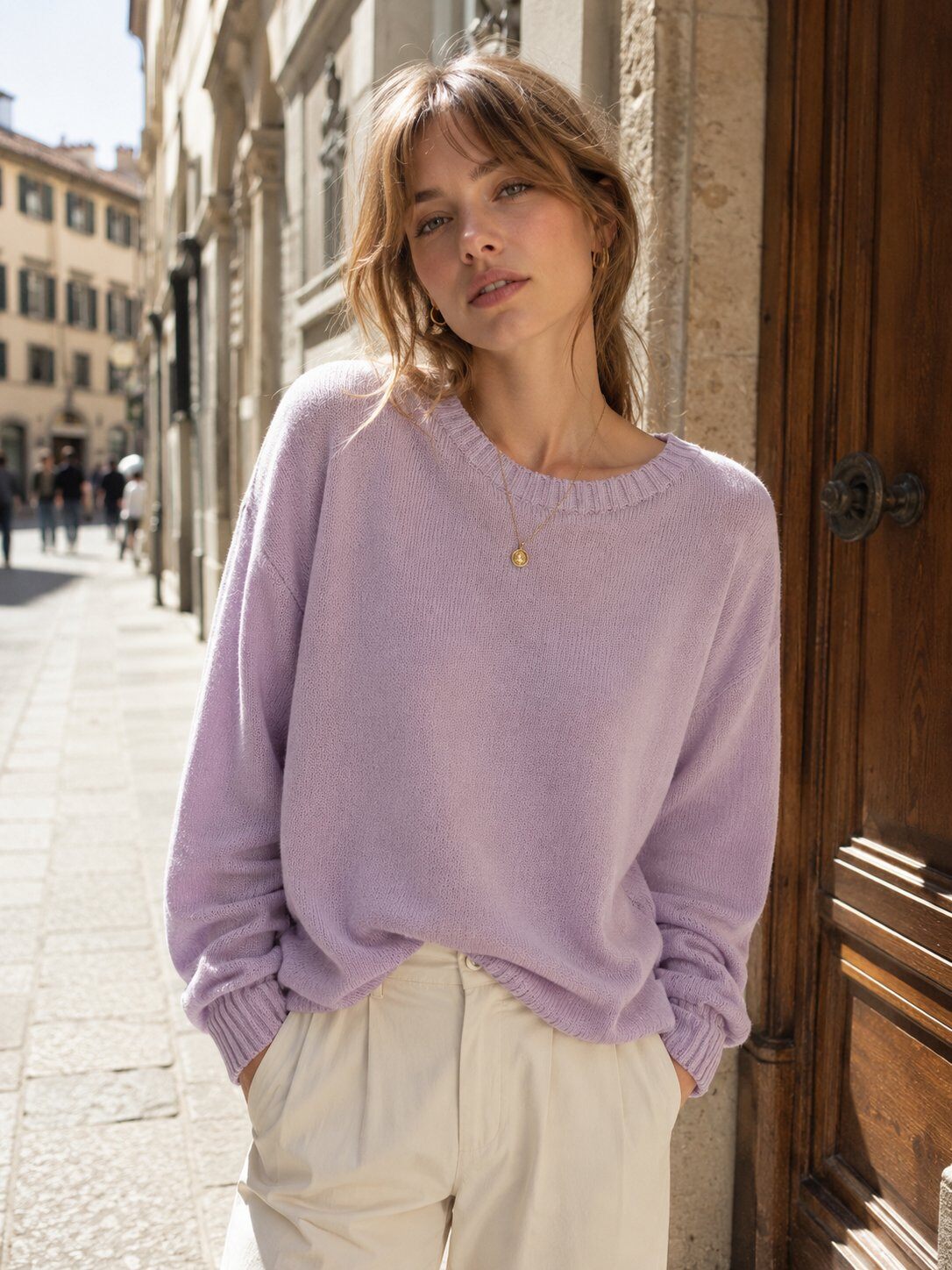 Wholesaler SunnyKnit - 100% Pure Cotton Lightweight Knit Sweater