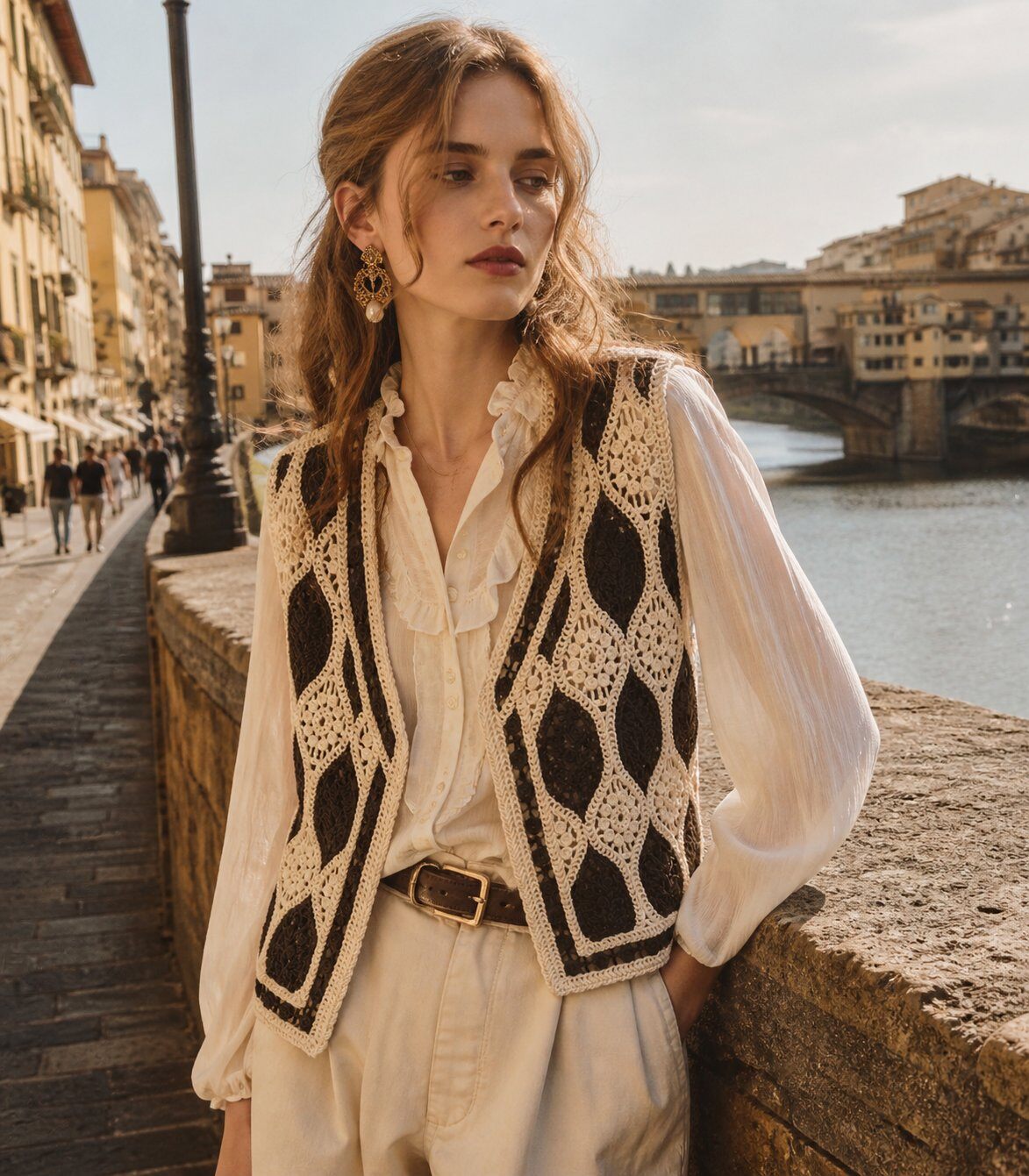 Wholesaler SunnyKnit - Vintage Crochet Knit Vest – Italian Retro Chic Layering Piece