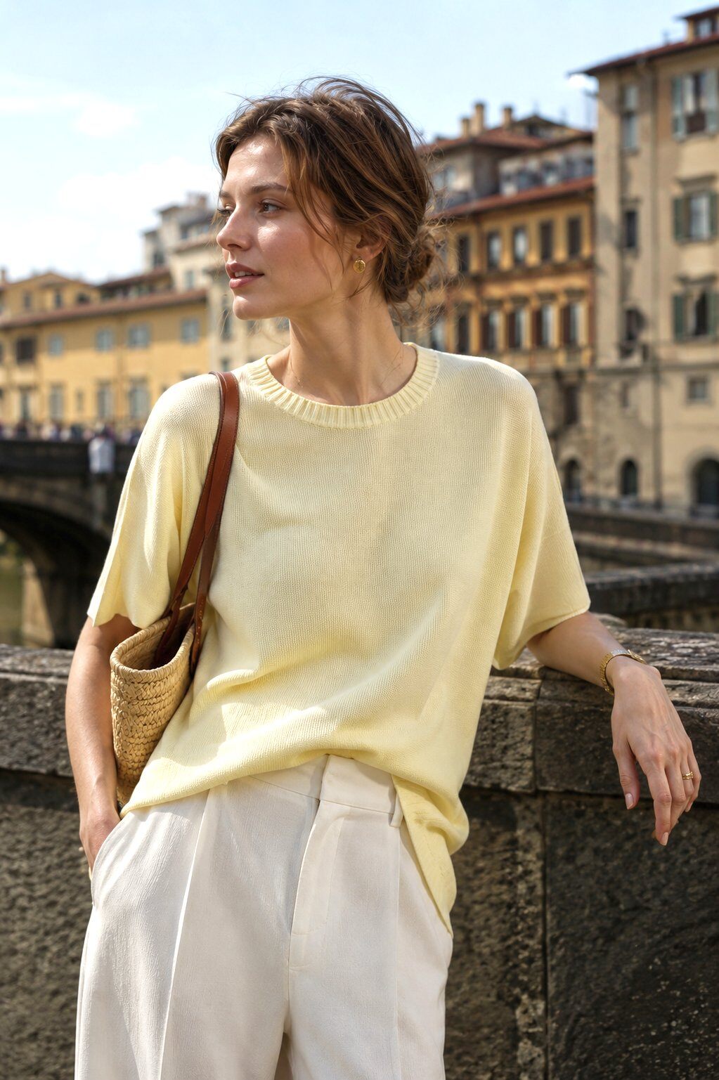 Wholesaler SunnyKnit - Summer Ice Silk Knit Short Sleeve Top – Relaxed Fit