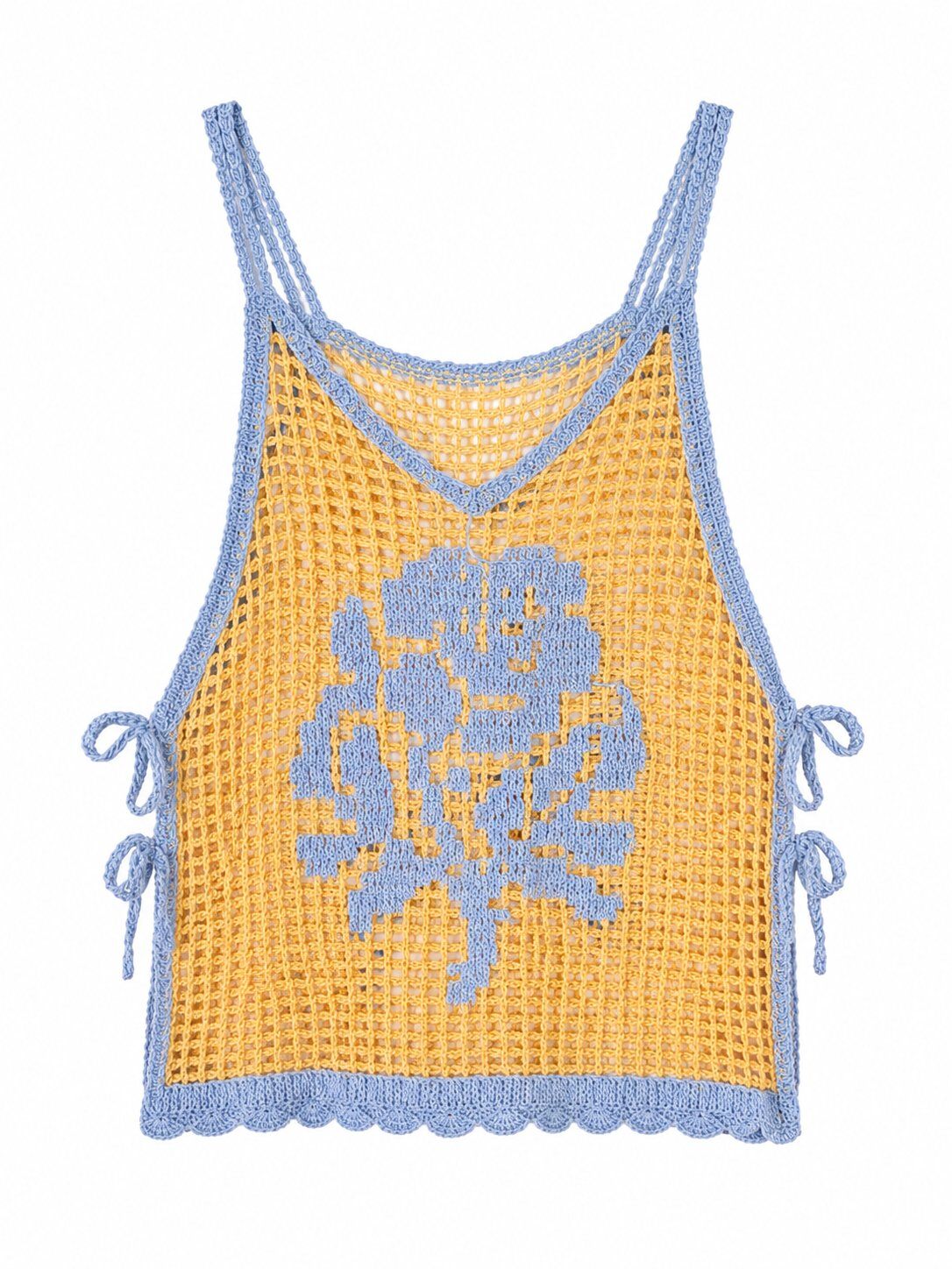 Wholesaler SunnyKnit - Vintage Rose Crochet Camisole Top - Italian Coast Knit Cami