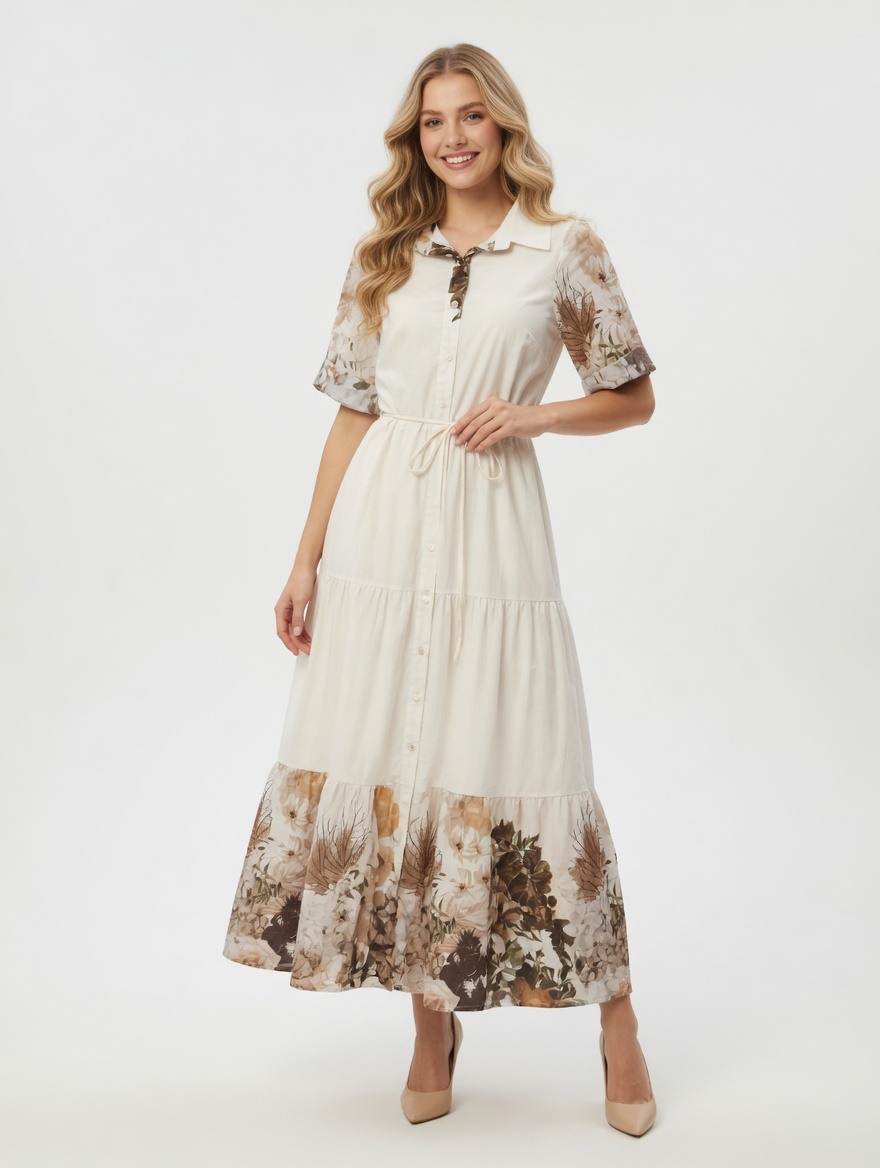 Wholesaler SUNSHINE - WOMEN'S DRESS 100% COTTON MADE IN ITALY SPRING/SUMMER 2026