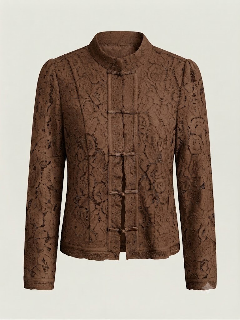 Wholesaler SUNSHINE - EMBROIDERED LACE WOMEN'S SHIRT. FALL/WINTER 2026/2027