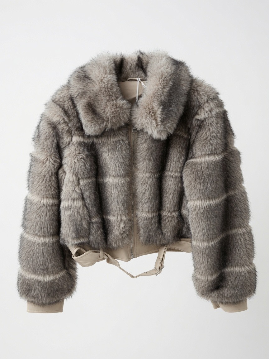 Wholesaler SUNSHINE - WOMEN'S JACKET IN VISCOSE BLEND WITH FUR. FALL/WINTER 2026/2027
