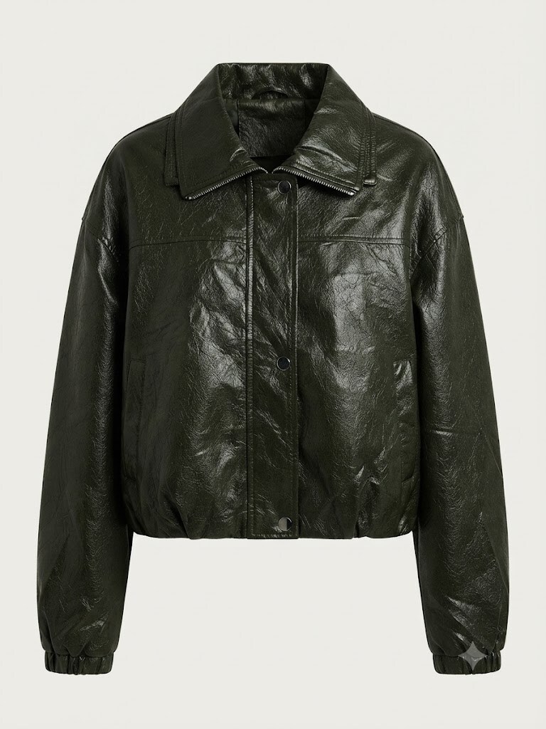 Wholesaler SUNSHINE - WOMEN'S JACKET FAUX LEATHER COTTON VISCOSE LUREX BLEND. VINTAGE FASHION EFFECT. FALL/WINTER 2026/2027