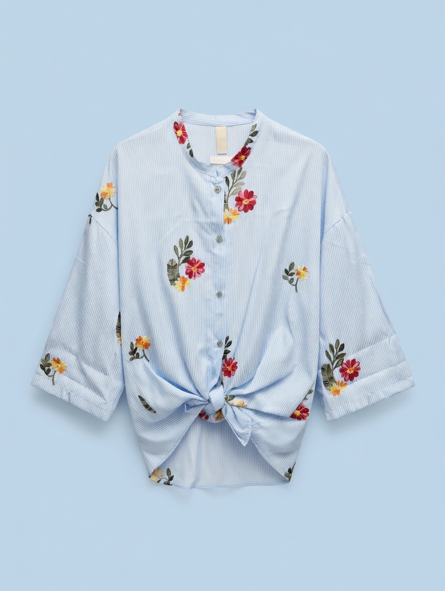 Wholesaler SUNSHINE - WOMEN'S SHIRT MADE IN ITALY EMBROIDERED SPRING/SUMMER 2026