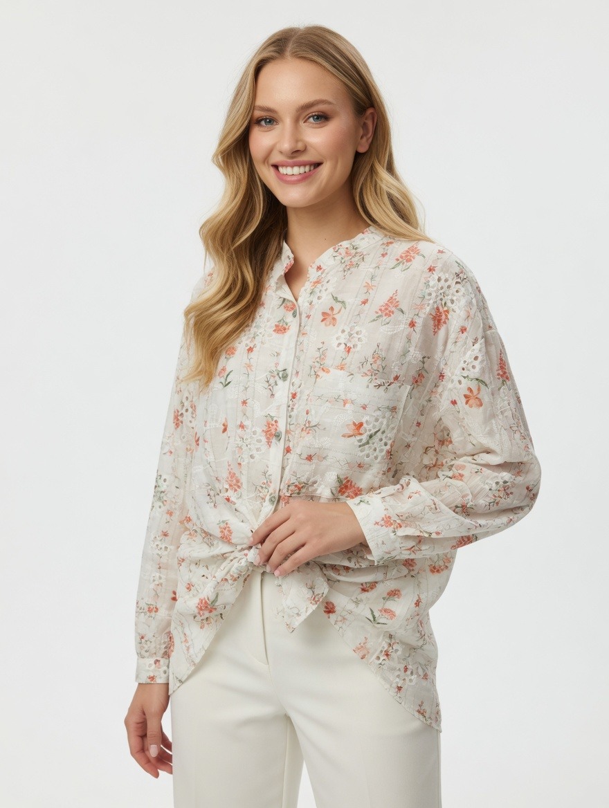 Wholesaler SUNSHINE - WOMEN'S SHIRT MADE IN ITALY FLORAL PATTERNS SPRING/SUMMER 2026