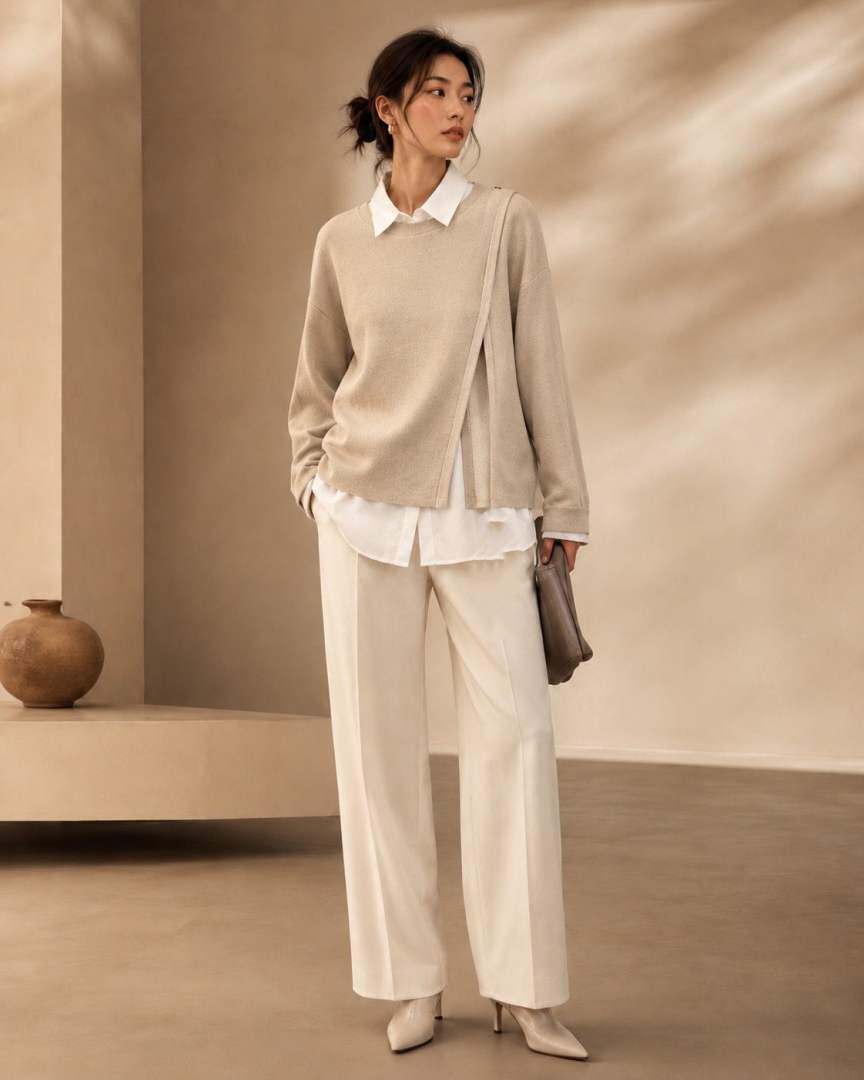 Grossiste SUNSHINE - CHEMISE ET PONCHO FEMME EN VISCOSE AUTOMNE/HIVER 2026/2027 MODE 4 COULEURS DISPONIBLES