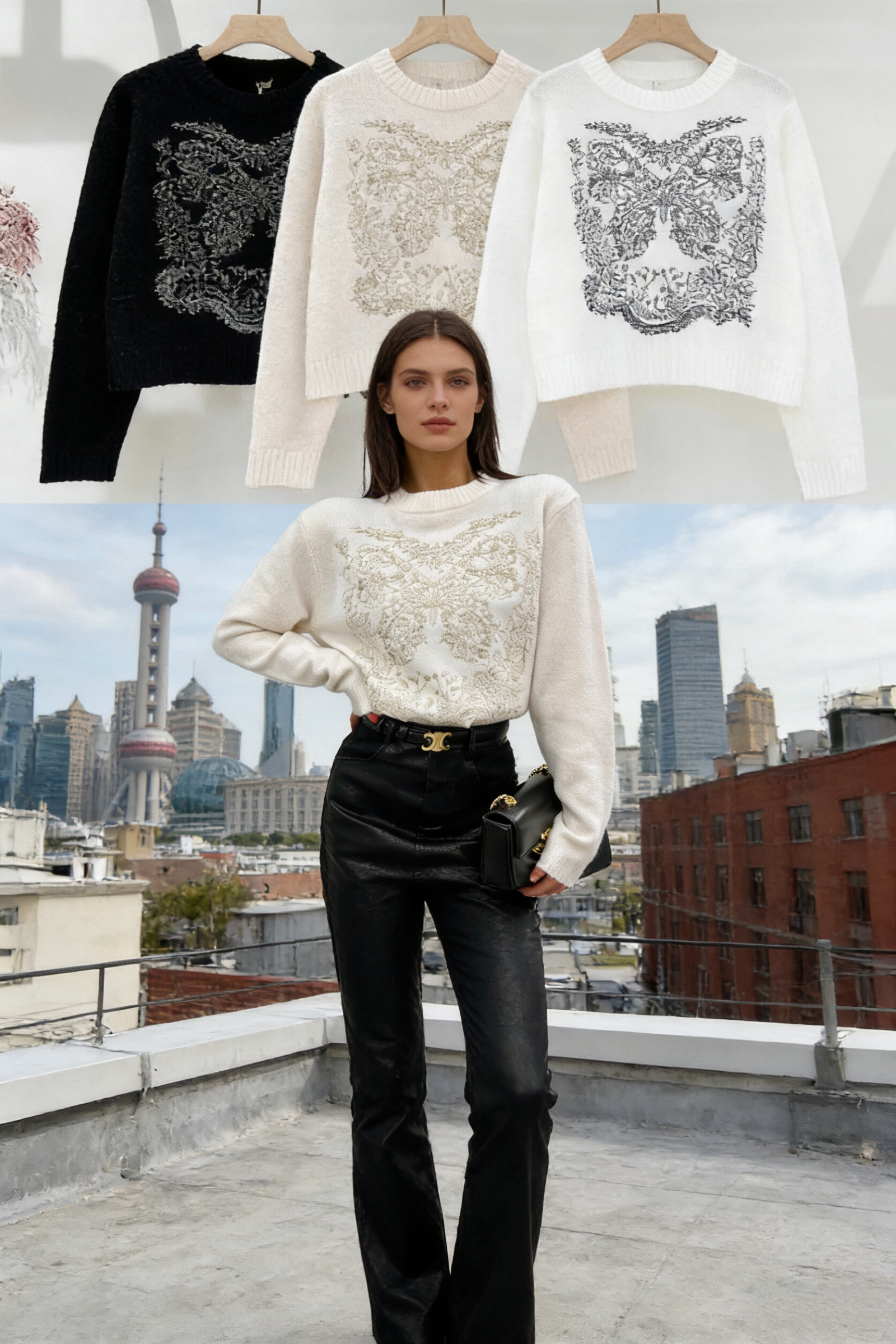 Grossiste SUNSHINE - Pulls & Sweats (D) Genre Pull Femme Quatre saisons Fabriqué en Chine Quotidien Plusieurs Couleurs Standard Uni