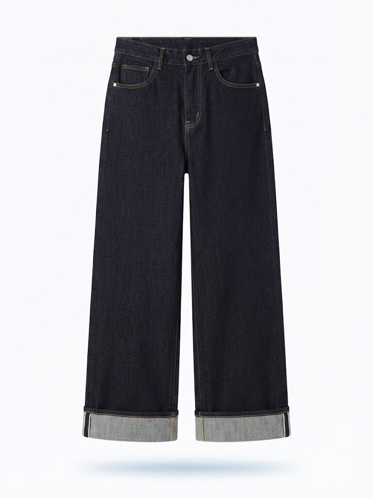 Wholesaler SUNSHINE - WOMEN'S WIDE LEG JEANS COTTON VISCOSE BLEND FALL/WINTER 2026/2027